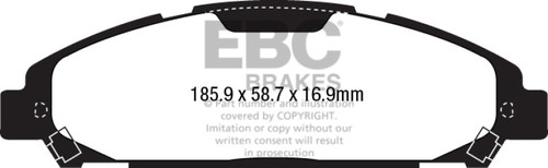 EBC 15+ Ford Mustang 2.3 Turbo Redstuff Front Brake Pads - DP33039C