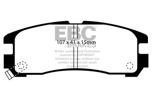 EBC 95-99 Chrysler Sebring Coupe 2.0 Redstuff Rear Brake Pads - DP3738C