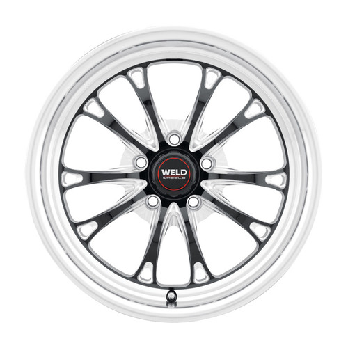 Weld S157 17X11 Belmont Drag 5X115 ET06 BS6.25 Gloss Black MIL Dia 78.1 - S15771171P06 Photo - Primary