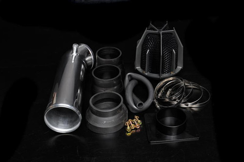 Weapon R Universal Black Exhaust Tips 3.5in Slant 2.5in Inlet/3.5in Outlet Neo-Titanium - 820-205-403