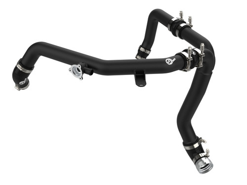 aFe 21-22 Ford Bronco V6-2.7Ltt BladeRunner Alum Hot Charge Pipe - Black - 46-20588-B Photo - Primary