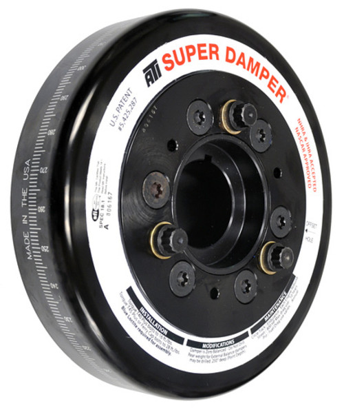 ATI Damper - 7.074in - Steel - Chevy SB / 90 Deg V6 - w/BB 1.60 Snout - w/Blower & Ign Trigger Pilot - ATI918873E User 1