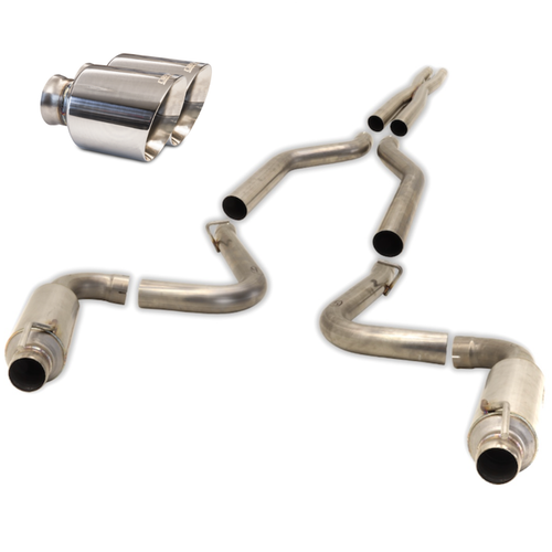 2015-2023 Dodge Charger Carven Exhaust Cat-Back Exhaust Kit - Polished Stainless 5.0" Exhaust Tips