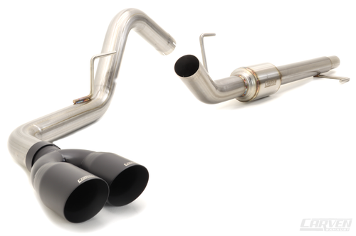 2015-2020 Ford F-150 V8 Carven Exhaust Cat-Back Kit – 4" Dual Exit Tip - Cerakote Black