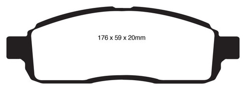 EBC 09 Ford F150 4.6 (2WD) 6 Lug Ultimax2 Front Brake Pads - UD1392