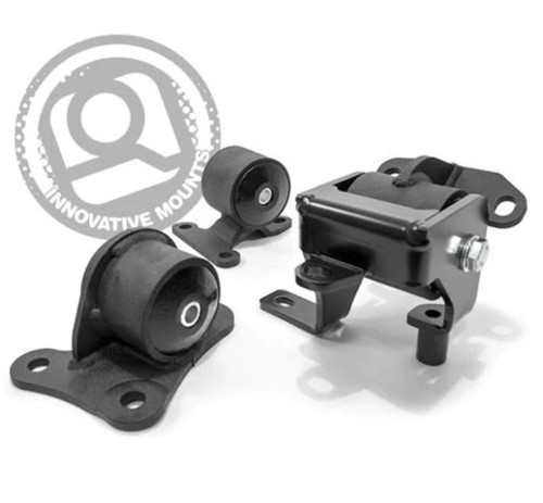 Innovative 97-01 Honda Prelude H/F Series Black Replacement Steel Mounts 75A Bushings - 20150-75A User 1