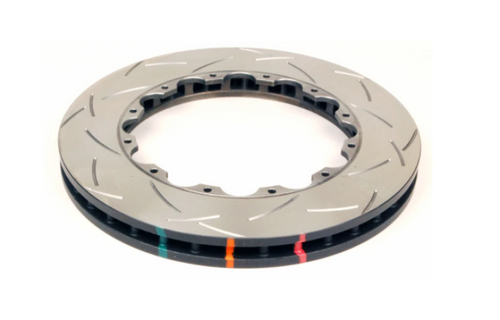 DBA 14-17 Audi RS7 Rear T3 Silver Hat Cross Drilled & Dimpled 4000 Series Rotor - 43003SLVXD