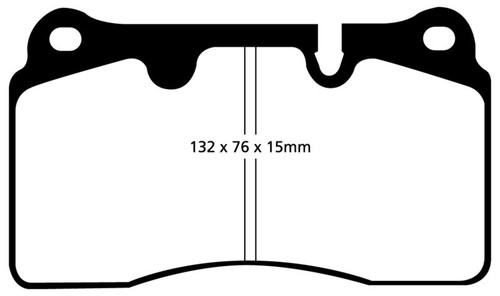 EBC 04-12 Aston Martin DB9 5.9 Yellowstuff Front Brake Pads - DP41908R