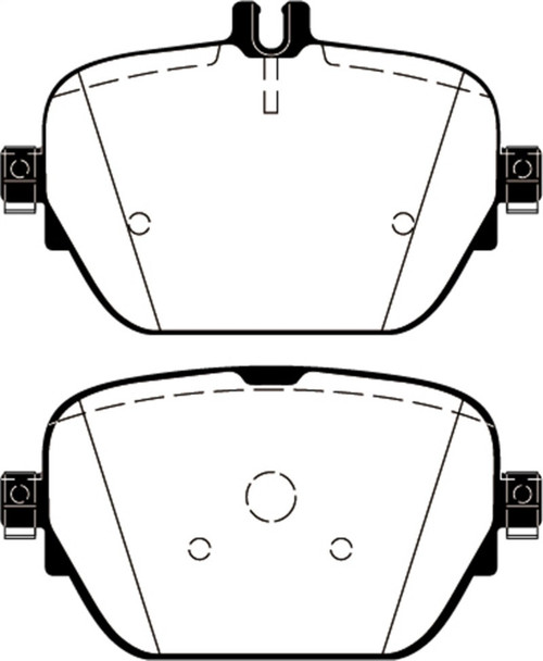EBC 2019+ Mercedes-Benz CLS53 AMG (C257) 3.0L Turbo Yellowstuff Rear Brake Pads - DP42314R
