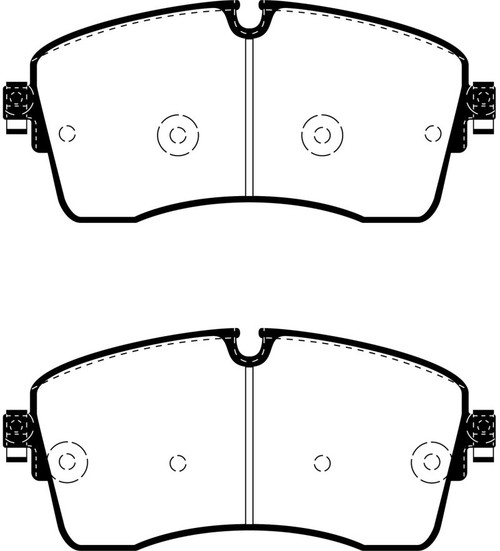 EBC 2018+ Jaguar E-Pace 2.0L Turbo (246) Yellowstuff Front Brake Pads - DP42385R