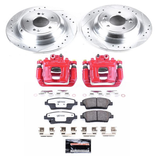 Power Stop 17-18 Genesis G80 Rear Z26 Street Warrior Brake Kit w/Calipers - KC5848-26