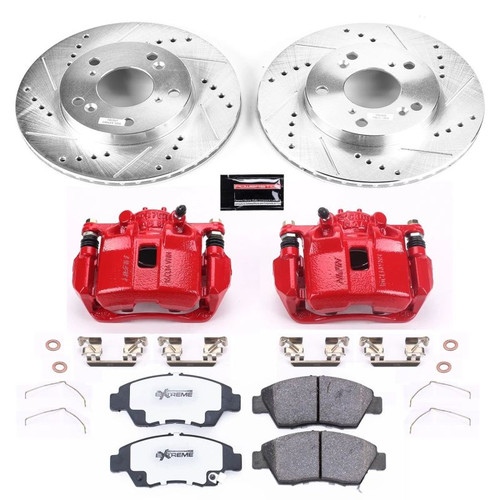 Power Stop 13-15 Acura ILX Front Z26 Street Warrior Brake Kit w/Calipers - KC6317-26