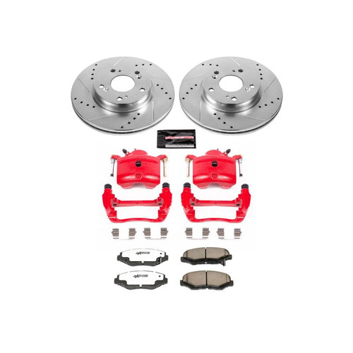 Power Stop 2013 Acura ILX Front Z26 Street Warrior Brake Kit w/Calipers - KC6490-26