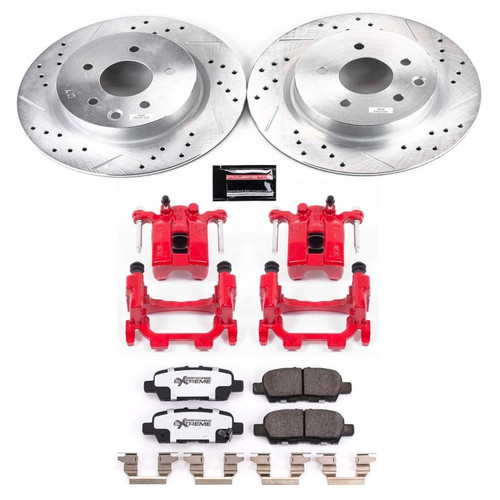 Power Stop 18-19 Nissan 370Z Rear Z26 Street Warrior Brake Kit w/Calipers - KC8062-26