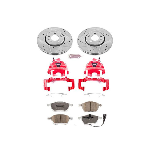 Power Stop 99-10 Volkswagen Beetle Front Z26 Street Warrior Brake Kit w/Calipers - KC898-26