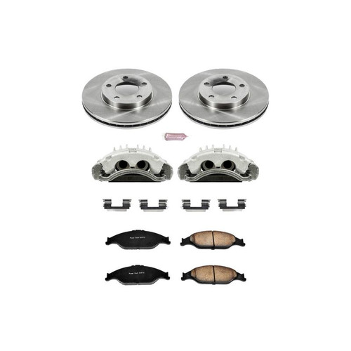 Power Stop 03-04 Ford Mustang Front Autospecialty Brake Kit w/Calipers - KCOE1301A