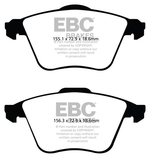 EBC Brakes Bluestuff Street and Track Day Brake Pads - DP51574NDX