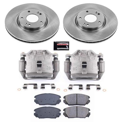 Power Stop 09-11 Hyundai Azera Front Autospecialty Brake Kit w/Calipers - KCOE4646A Power Stop 09-11 Hyundai Azera Front Autospecialty Brake Kit w/Calipers - KCOE4646A