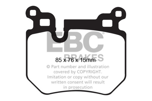 EBC 08-10 BMW 135 3.0 Twin Turbo Bluestuff Rear Brake Pads - DP51996NDX