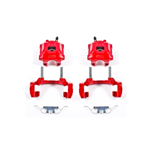 Power Stop 01-06 BMW M3 Rear Red Calipers - Pair - S2752