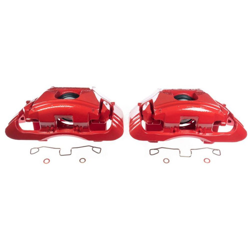 Power Stop 03-04 Audi A6 Front Red Calipers - Pair - S2772