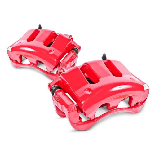 Power Stop 09-11 Dodge Journey Rear Red Calipers w/Brackets - Pair - S5176