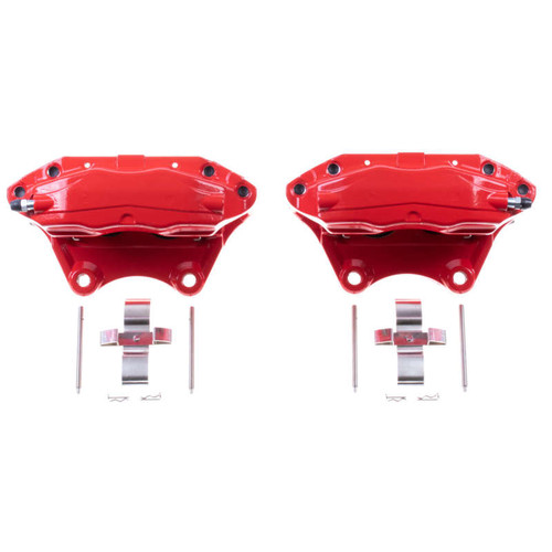 Power Stop 03-04 Infiniti G35 Rear Red Calipers - Pair - S6264