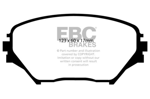 EBC 01-03 Toyota RAV 4 2.0 Greenstuff Front Brake Pads - DP61402