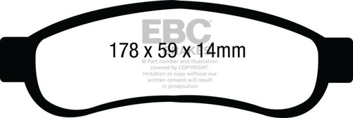 EBC 08-10 Ford F250 (inc Super Duty) 5.4 (2WD) Greenstuff Rear Brake Pads - DP61893