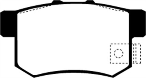 EBC 02-04 Honda CR-V 2.4 Greenstuff Rear Brake Pads - DP6781/2