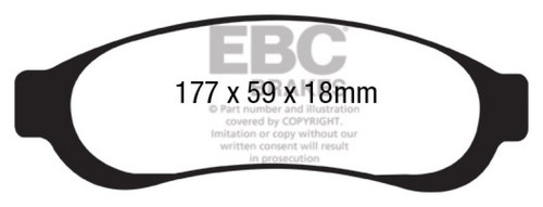 EBC 05-07 Ford F350 (inc Super Duty) 5.4 DRW 2WD Extra Duty Rear Brake Pads - ED91779
