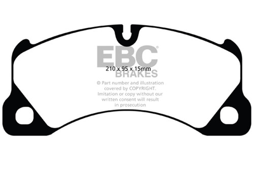 EBC 10+ Porsche Cayenne 3.0 Supercharged Hybrid Extra Duty Front Brake Pads - ED91835