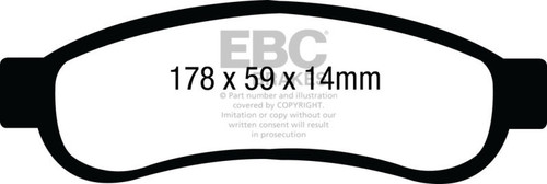 EBC 08-10 Ford F250 (inc Super Duty) 5.4 (2WD) Extra Duty Rear Brake Pads - ED91893