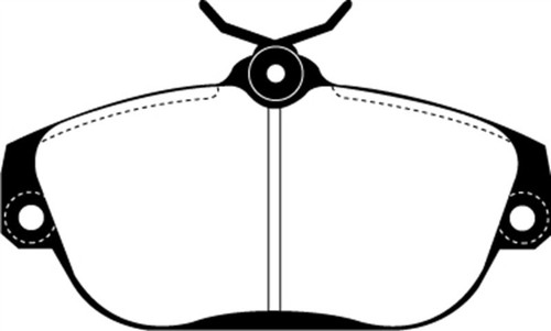 EBC 91-93 Volvo 740 2.3 (ABS) (Girling) Ultimax2 Front Brake Pads - UD634