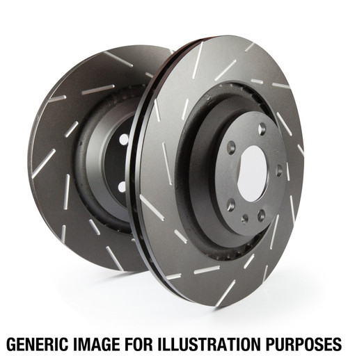 EBC 91-95 Volvo 940 (ABS) 2.3 (Girling) USR Slotted Rear Rotors - USR020