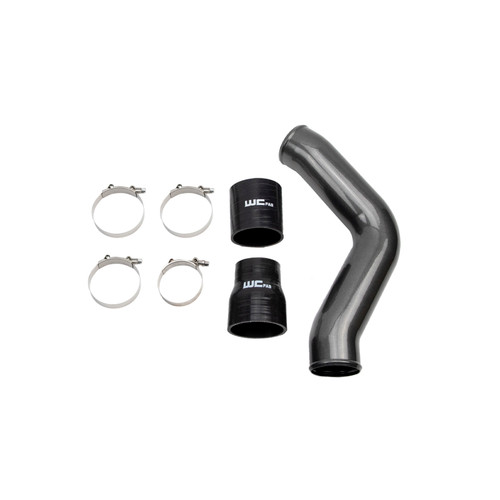 Wehrli 13-18 Cummins 6.7L Driver Side 3.5 in. Intercooler Pipe - Gloss Black - WCF100434-GB User 1