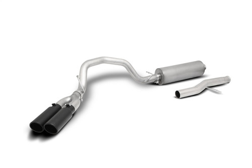 Gibson 21-22 Yukon/ Tahoe 5.3L Black Elite Cat-Back Dual Sport Exhaust System - Stainless - 65694B Photo - Primary