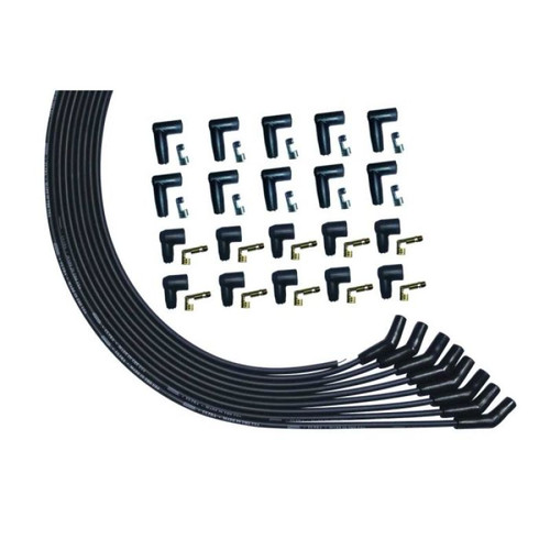 Moroso Universal V8 135 Deg Unsleeved HEI/Non-HEI Ultra Spark Plug Wire Set - Black - 51008 User 1