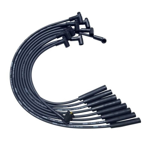 Moroso SB Chrysler Mopar 273/318/340/360 Str Plug HEI Ultra Spark Plug Wire Set - Black - 51055 User 1