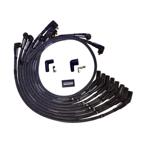 Moroso SB Ford Sleeved 135 Plug End Non-HEI Dist Ultra Spark Plug Wire Set - Black - 51571 User 1