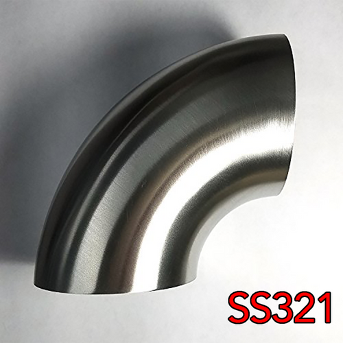 Stainless Bros 3.5 in SS321 90 Deg Elbow - 1D / 3.5in CLR - 16GA / .065in - No Leg - 701-08956-3100 User 1