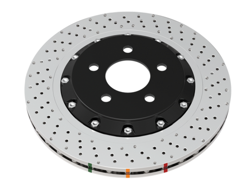 DBA 2021+ Toyota GR Yaris 5000 Series Drilled Front Brake Rotor - 53922BLKXD User 1