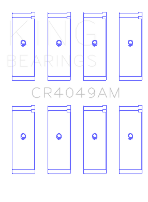 King Mitsubishi 4G15/G15B/G4DJ (Size 0.25mm) Connecting Rod Bearing Set - CR4049AM0.25 Photo - Primary