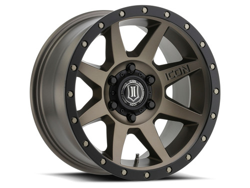 ICON Rebound 17x8.5 6x5.5 25mm Offset 5.75in BS 95.1mm Bore Bronze Wheel - 1817859057BR Photo - Primary