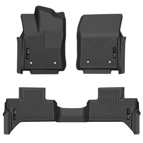 Husky Liners 2022 Toyota Tundra WeatherBeater Ext. Cab DC Front & 2nd Seat Floor Liner - Blk - 99471 Photo - Primary