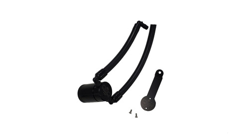 J&L 14-22 Jeep Cherokee 2.4L / 15-21 Jeep Renegade  Driver Side Oil Separator 3.0 - Blk Anodized - 3077D-B Photo - Primary