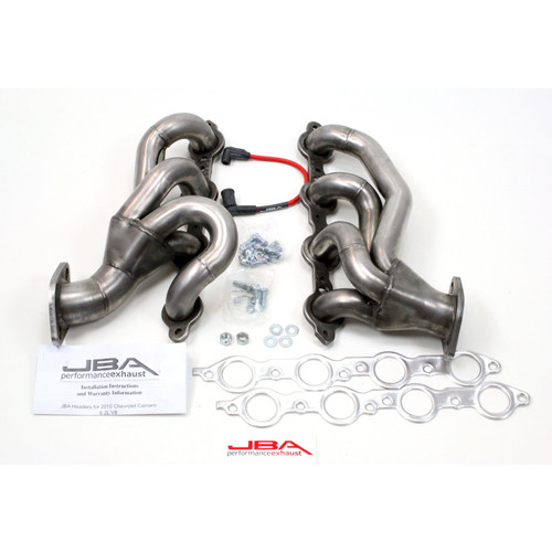 JBA Headers & Manifolds #1812S - JBA Cat4Ward® Header 10-15 Camaro 6.2L LS 1 3/4" Primary Raw 409 1812S