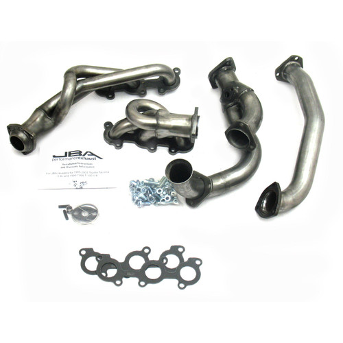 JBA Headers & Manifolds #2032S-1 - JBA Cat4Ward® Header 95-00 Toyota 3.4L V6 W/O EGR 1 1/2" Primary Raw 409 2032S-1