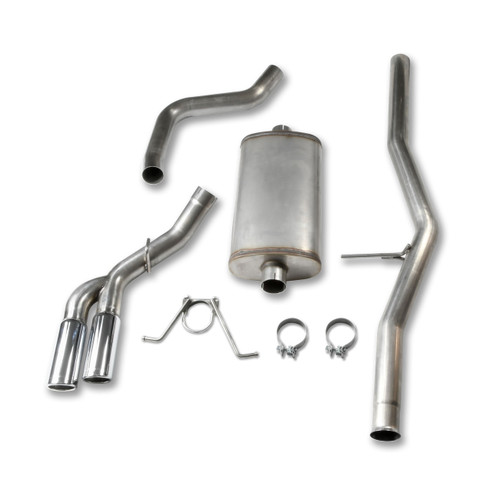 JBA Catback #30-3054 - JBA Cat-Back Exhaust 3" 304 SS 2004-2018 Chevy/GMC Trucks 4.8-5.3L 2/4 WD Double Cab (EXT) and Crew Cab models only Dual S