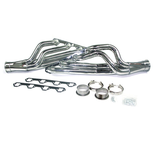 JBA Headers & Manifolds #31658S - JBA Mid Length Header 64-70 Mustang 260-351W 1 3/4" Primary 304SS with Detroit Speed Aluma Frame 31658S